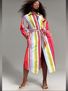 SOLD OUT NWT Old Navy x Christopher John Rogers Maxi Shirt Dress Size XL